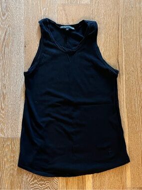 Kate Moss for Topshop Black V-Neck Sleeveless Tank Top used